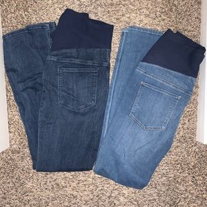 2 Pairs of H&M Maternity Skinny Jeans